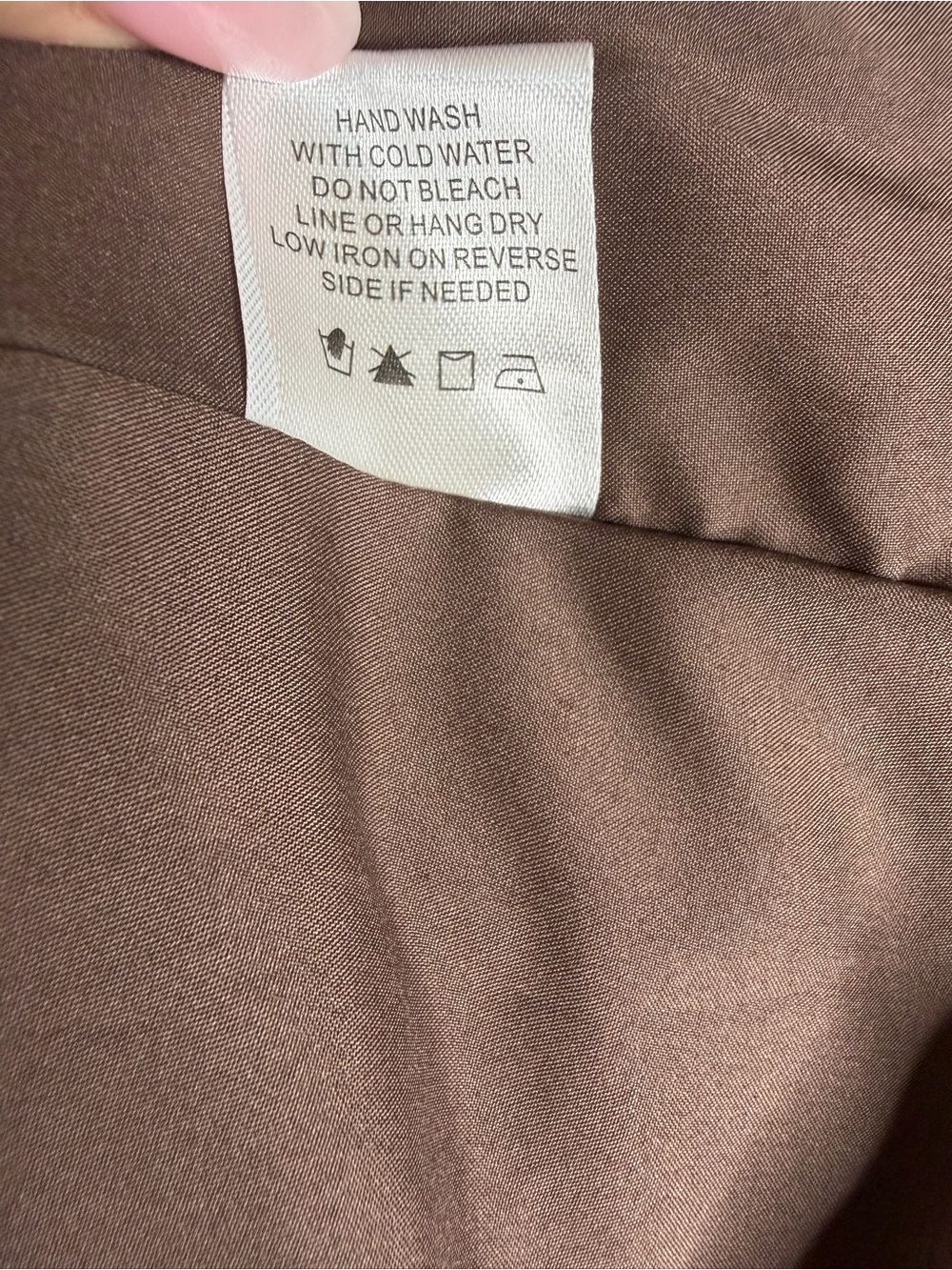 Brown Tiered Maxi Skirt W/Drawstring. Size XS - Picture 3 of 6